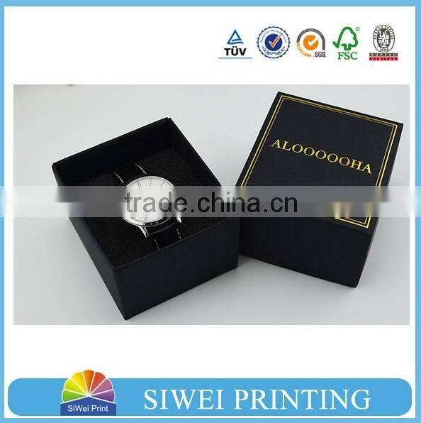 luxury wholesale branded custom gift watch packaging box with lid, wrist display storage mens luxury leather watch box