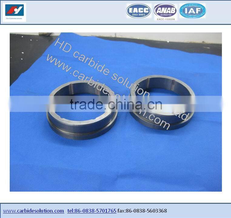 Customized tungsten carbide /silicon carbide mechanical seal rings for oil pumps /oil industry