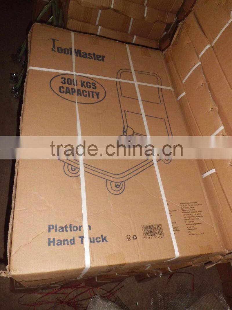Low price! Plastic flatbed trailer PH300P, with TPR WHEEL