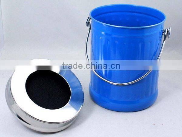 Colorful Compost Pail With Stainless Steel Lid