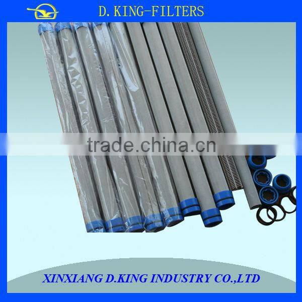 sintered metal fibres candle filter element