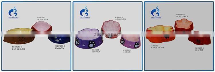 ceramic duble personalized dog bowl pet water food bowl