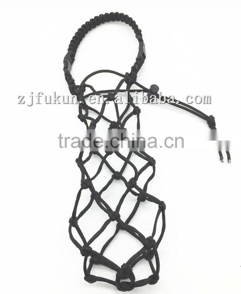 Wholesale 550lb 7 Inner Strands Paracord Handmade Reticular Bottle Cover Paracord Cup Bottle Carrier Survival Rope Bottle Sling