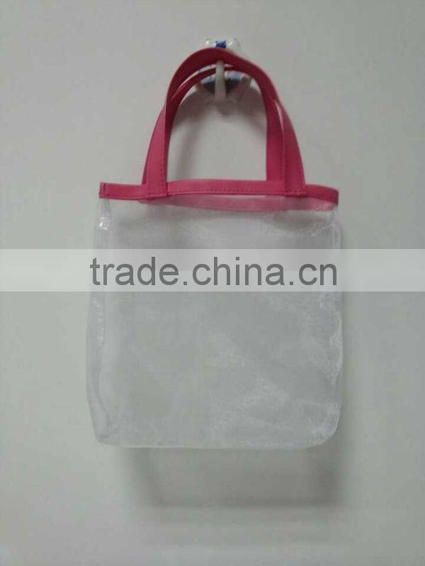 fashion transparent pvc cosmetic bag with zipper