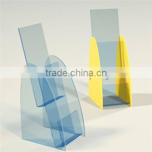 A5 clear beautiful desktop acrylic brochure holder,brochure display stand,brochure display with sign