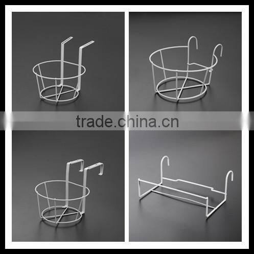 Factory Over the Rail Flower Pot basket Holder hot sell in alibaba