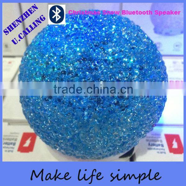 Cheap Gift Crystal Snowball Bluetooth Speaker with TF card