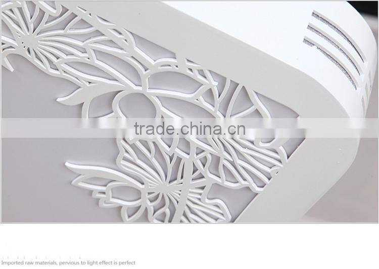 Wooden Modern LED Ceiling Lights 32W Living-room Suede Ceiling Lamps