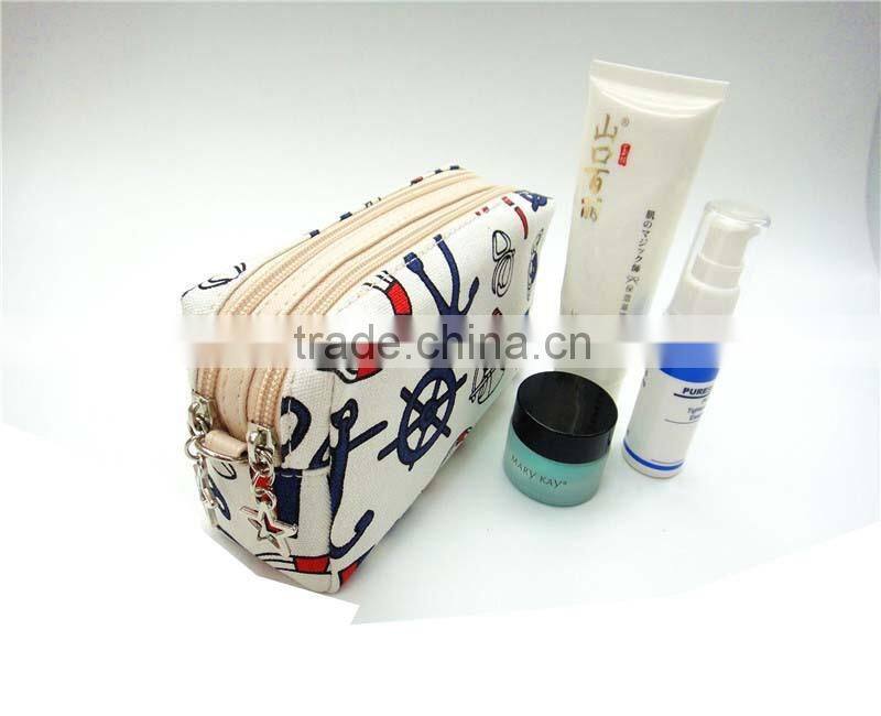Promotional canvas cosmetic travel bag made in Guangzhou China