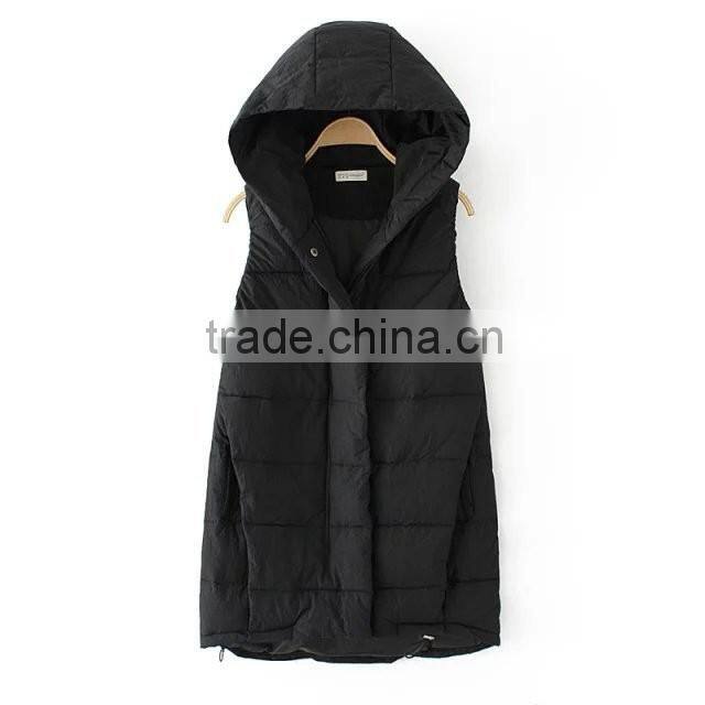 woman clothing contemporary hooded jacket cotton vest