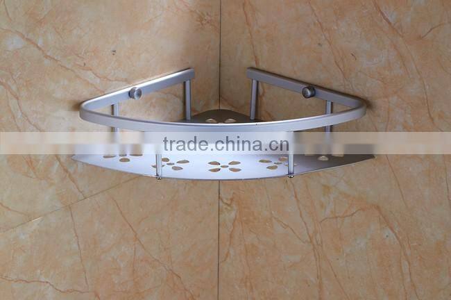 single tire hot sale new design household corner rack for bathroom towel shelf basket