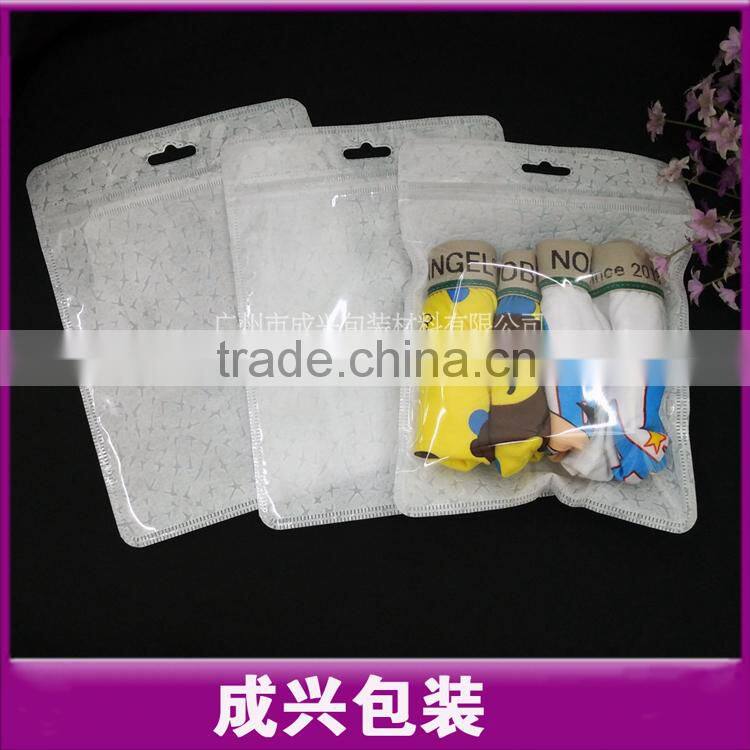 underwear poly bag/non-woven plastic bag/clothing packaging sleeve