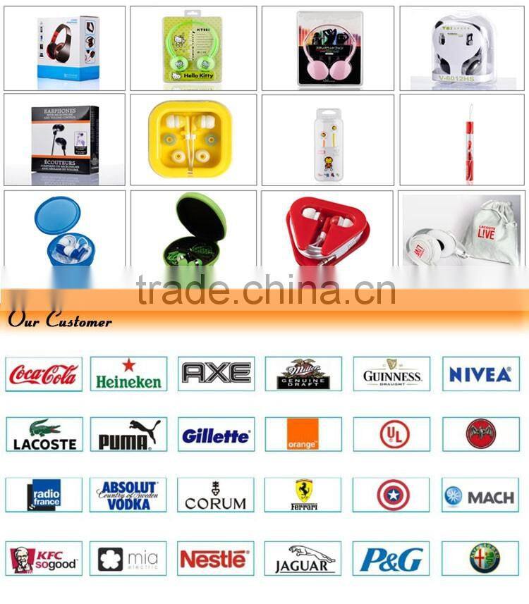 Factory price Colorful popular Stereo Wired Headphone with 1 year warranty