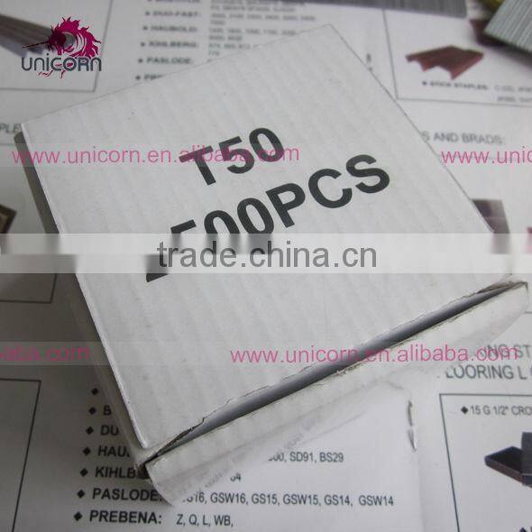 factory export silver 16 gauge t brad nails T Brads 16GA