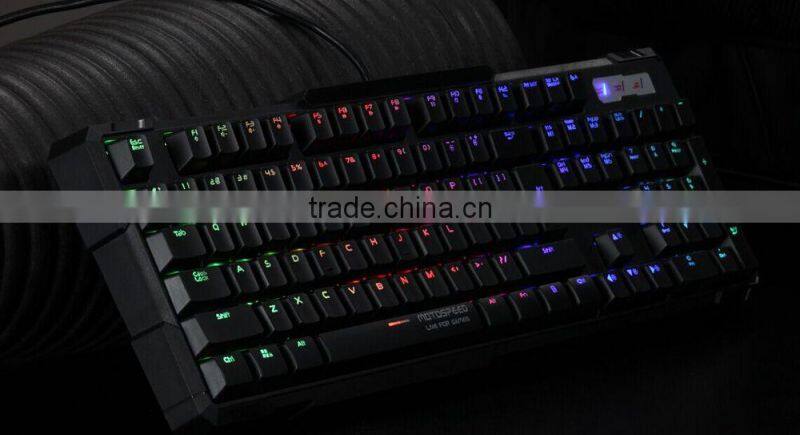 2015 newest Profession rgb backlight keyboard,gaming mechanical keyboard