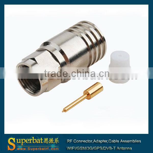 F Crimp Plug connector for RG11 f connector