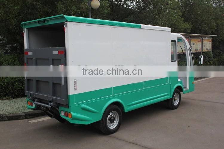 Newest electric mini van truck with platform for sale with CE certificate from China