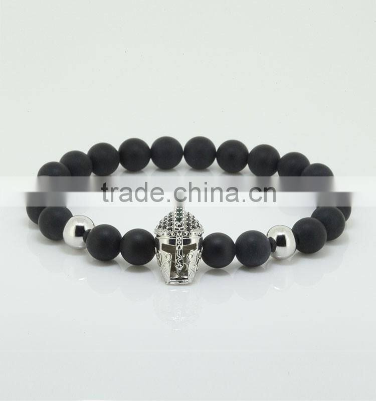 2016 High Quality 24k Black Jewelry Buddha Bracelet Round Beads Charm Bracelets