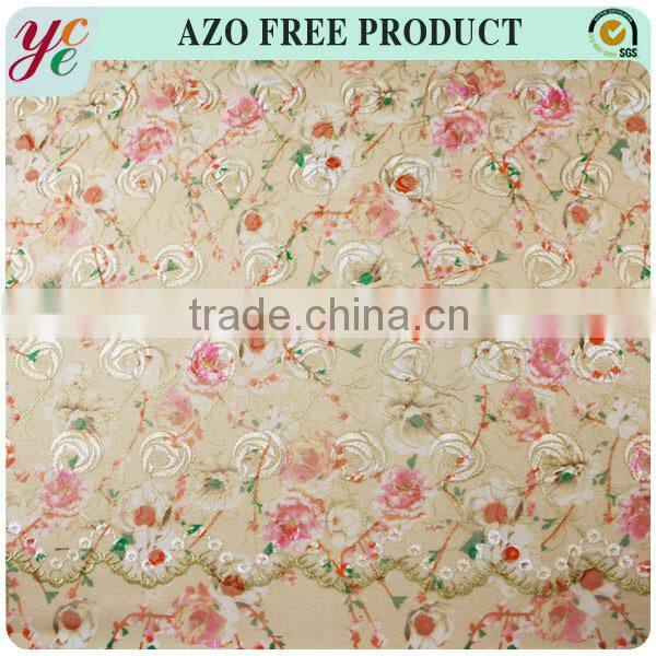 Keqiao supplier high quality battenburg lace fabric nylon spandex lace fabric for dressing