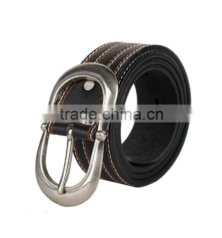 Belt Factory Price Sewing Man Belt PU Leather With Pin Buckle