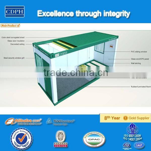 20ft prefab container homes used as container office and container accommodation or portable cabin