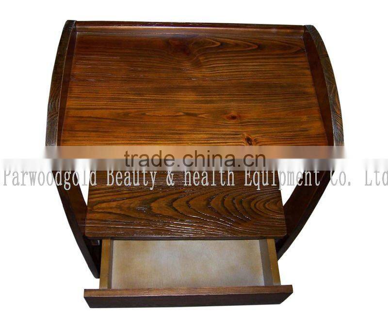 2016 Christmas Hot Sale Wooden Mobile Beauty Trolley