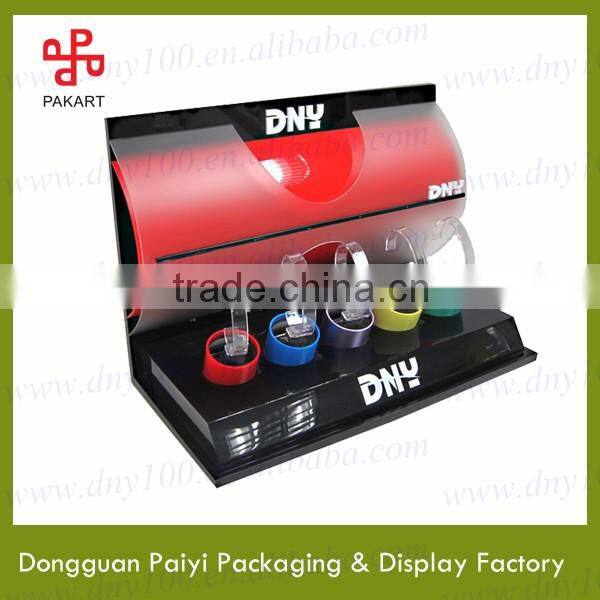 Fashionable counter top wooden watch display racks