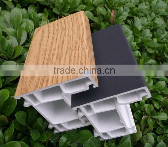 60 mm sliding series window and door upvc profile in white color