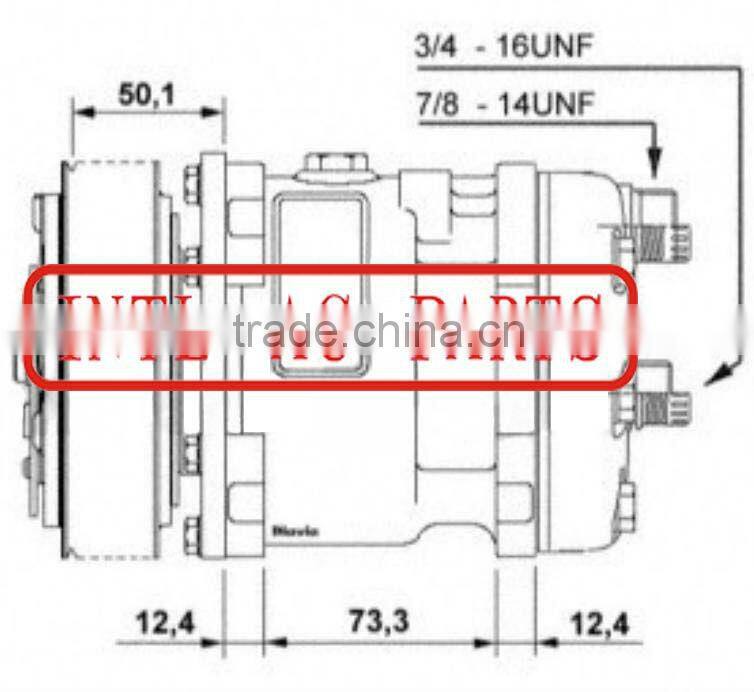 SD7H13 706 8902 PV8 pulley ac compressor SANDEN 7H13 706 8902 Auto a/c compressor SANDEN706 SD706 7H13