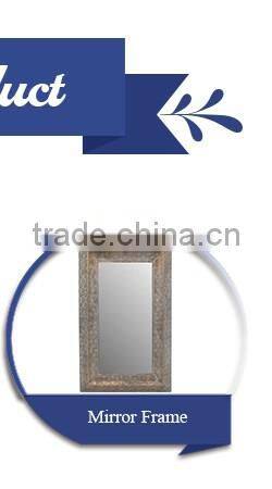 Sliver Home Big Round Metal Compact Mirror