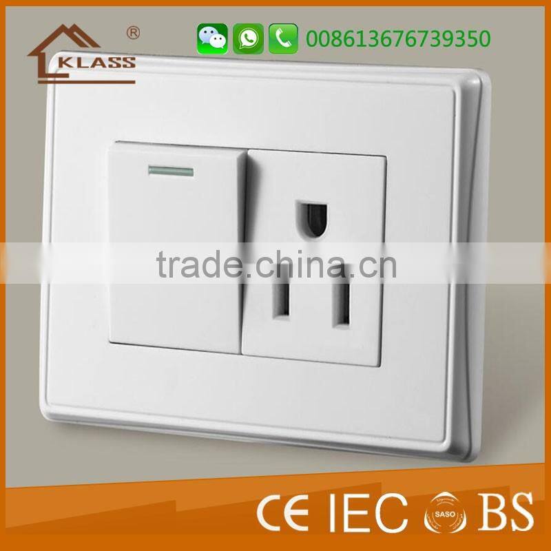 Hot sale stainless steel 1gang 2 way wall switch for home