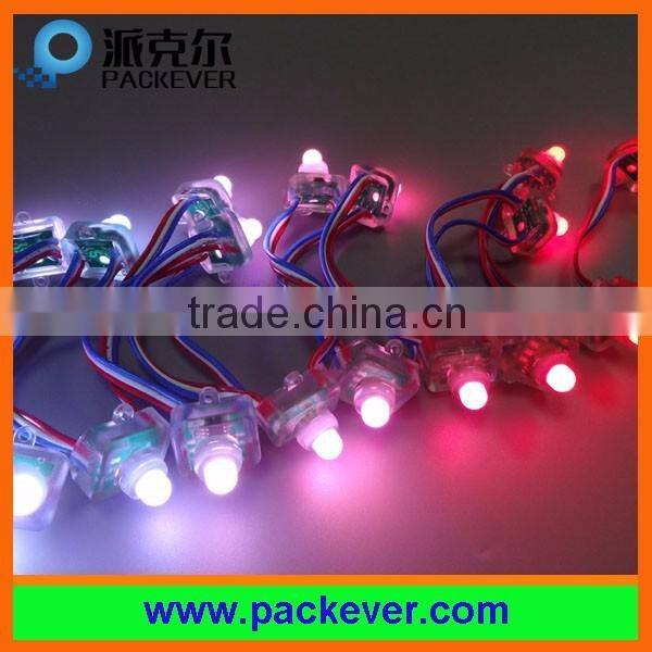 12mm 5V/12V full color square shape ws2801 LED pixel strand