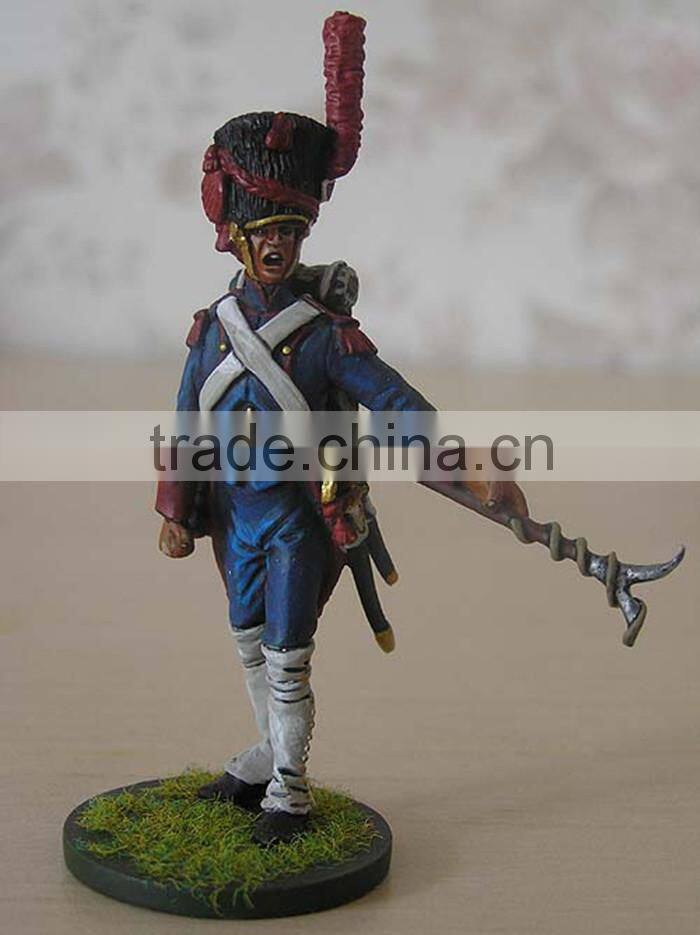 Hand-painted Soldier Figure French ArtIlleryman Miniature
