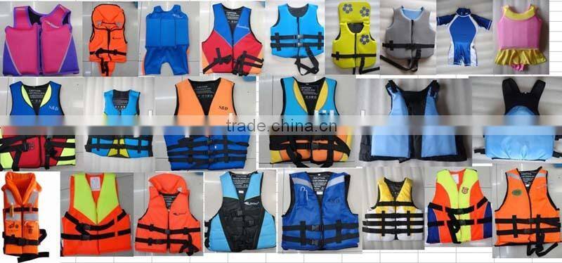 Top quality nice design neoprene nylon float jacket surfing foam life vest