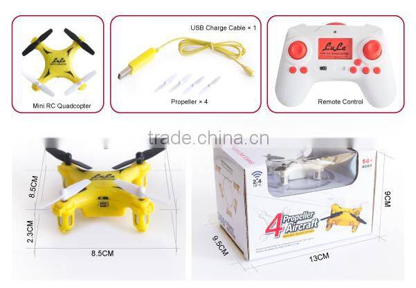2015 2.4GHz 6 Axis Gyro 360 degree flip mini drone helicopter