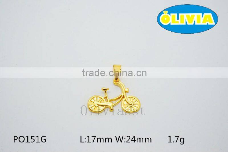 Olivia 2016 New Fashion Modern 316 Stainless steel Cast Metal Classic Bicycle Bike pendant