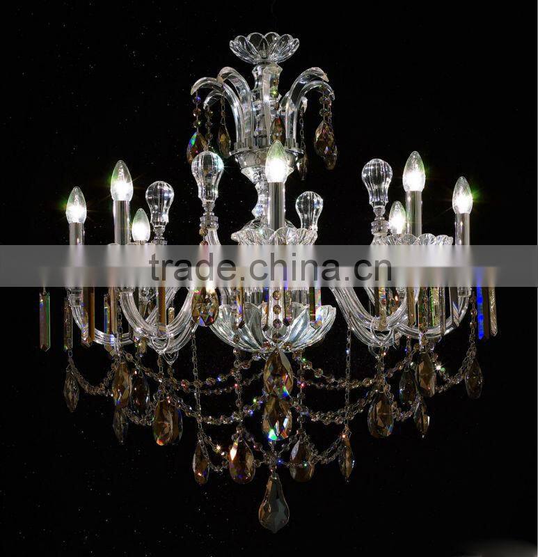Huge crystal lamp shade
