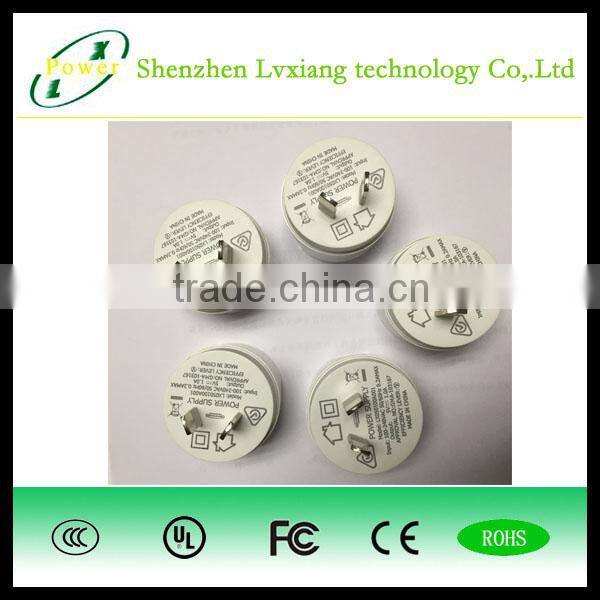 5V 1A 5W private model USB charger with SAA certification