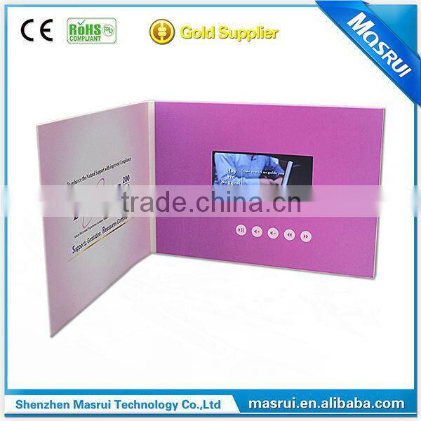 5inch video module for greeting cards, video greeting card module