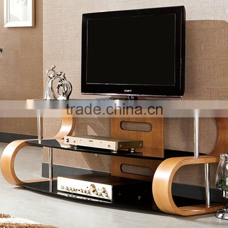 Plywood Frame Furniture Movable TV Stand Design Set