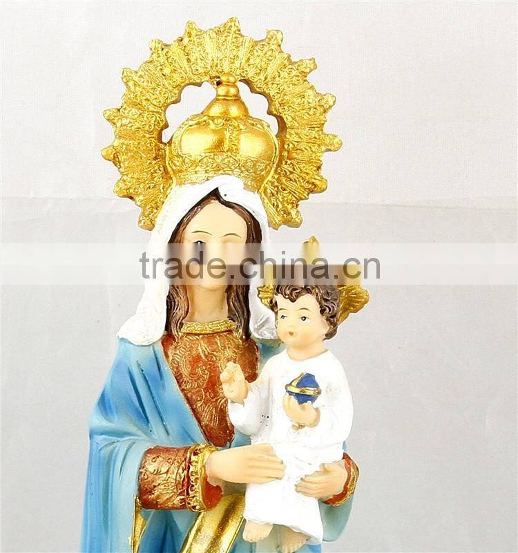 Christianity Life Size Holy Mary and Jesus Statue for outdoor decoration
