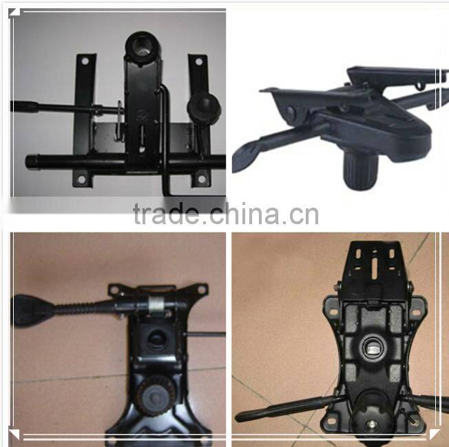 Fabric swivle office Computer chair with pp armrest and nylon base