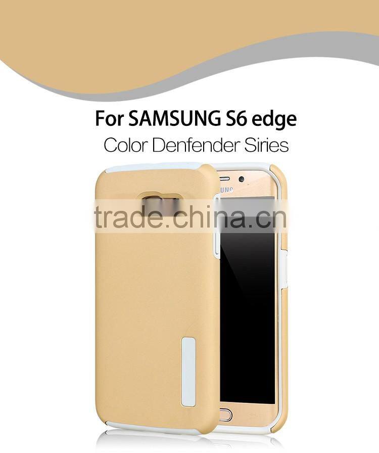 LZB New arrival colorful defender case for samsung galaxy s6 edge,for samsung galaxy s6 edge armor case