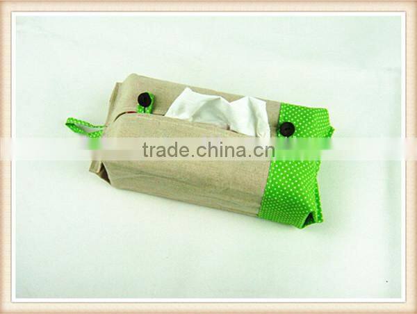 Creative home fabric cotton and linen tissue box