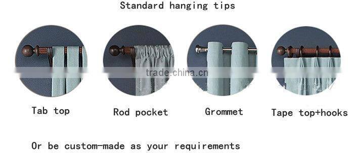 Two Sides Dull Blackout Fabric Flower Printing Curtain Fabric for household