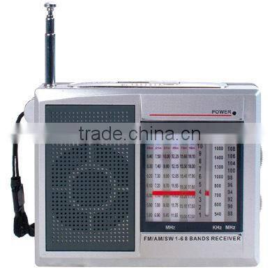Portable digital multi-band radio transceiver