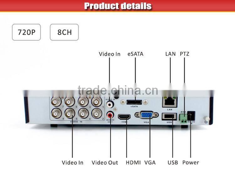 hot hd 720p 8 channel cms h.264 dvr software download