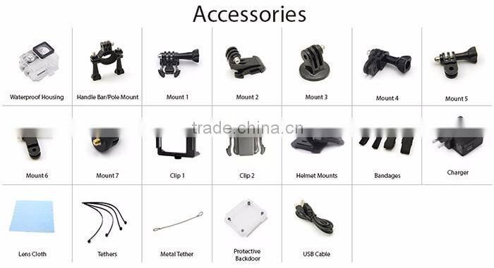 Original Eken H9 Ultra HD 4K Video 170 degrees Wide Angle Sports action Camera 2-inch Screen 1080p 60fps