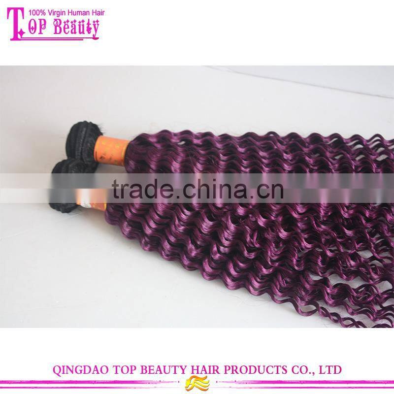6A 7A 8A Cheap Wholesale Bohemian Purple Peruvian Virgin Kinky Curly Hair