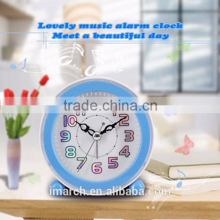 2016 simple cheap promotion melody clock